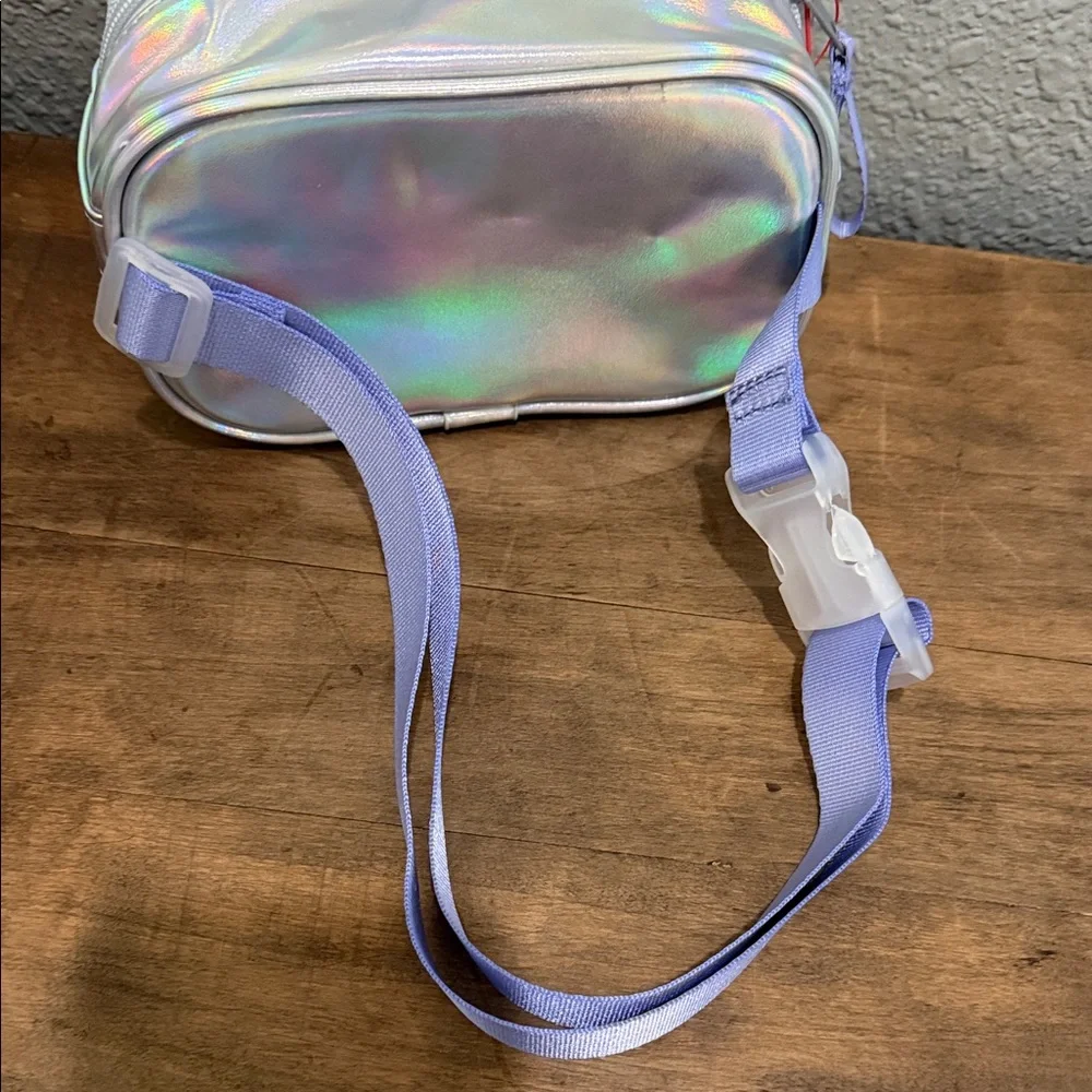 Cat & Jack Purple Glitter Unicorn Star Crossbody Bag/ Belt bag NEW